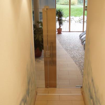 Ganzglastueremitedelstahl 1