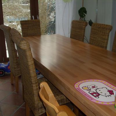 Esstischbucheleimholz 1